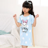 Children Pajamas Dresses | Summer Cartoon Nightgown Clothes For Kids | Kids Sleepwear Gecelik