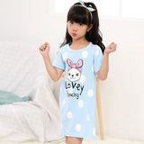 Children Pajamas Dresses | Summer Cartoon Nightgown Clothes For Kids | Kids Sleepwear Gecelik