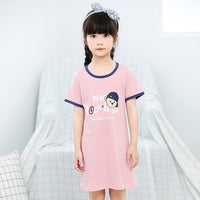 Children Pajamas Dresses | Summer Cartoon Nightgown Clothes For Kids | Kids Sleepwear Gecelik