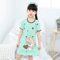 Children Pajamas Dresses | Summer Cartoon Nightgown Clothes For Kids | Kids Sleepwear Gecelik