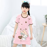 Children Pajamas Dresses | Summer Cartoon Nightgown Clothes For Kids | Kids Sleepwear Gecelik