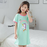 Children Pajamas Dresses | Summer Cartoon Nightgown Clothes For Kids | Kids Sleepwear Gecelik