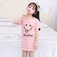 Children Pajamas Dresses | Summer Cartoon Nightgown Clothes For Kids | Kids Sleepwear Gecelik
