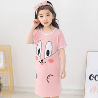 Children Pajamas Dresses | Summer Cartoon Nightgown Clothes For Kids | Kids Sleepwear Gecelik