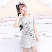 Children Pajamas Dresses | Summer Cartoon Nightgown Clothes For Kids | Kids Sleepwear Gecelik
