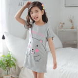 Children Pajamas Dresses | Summer Cartoon Nightgown Clothes For Kids | Kids Sleepwear Gecelik
