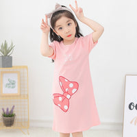 Children Pajamas Dresses | Summer Cartoon Nightgown Clothes For Kids | Kids Sleepwear Gecelik