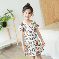 Children Pajamas Dresses | Summer Cartoon Nightgown Clothes For Kids | Kids Sleepwear Gecelik
