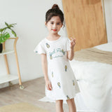 Children Pajamas Dresses | Summer Cartoon Nightgown Clothes For Kids | Kids Sleepwear Gecelik